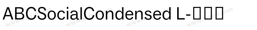 ABCSocialCondensed L字体转换